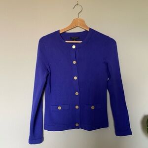 Banana Republic | Purple Cardigan with Gold Buttons